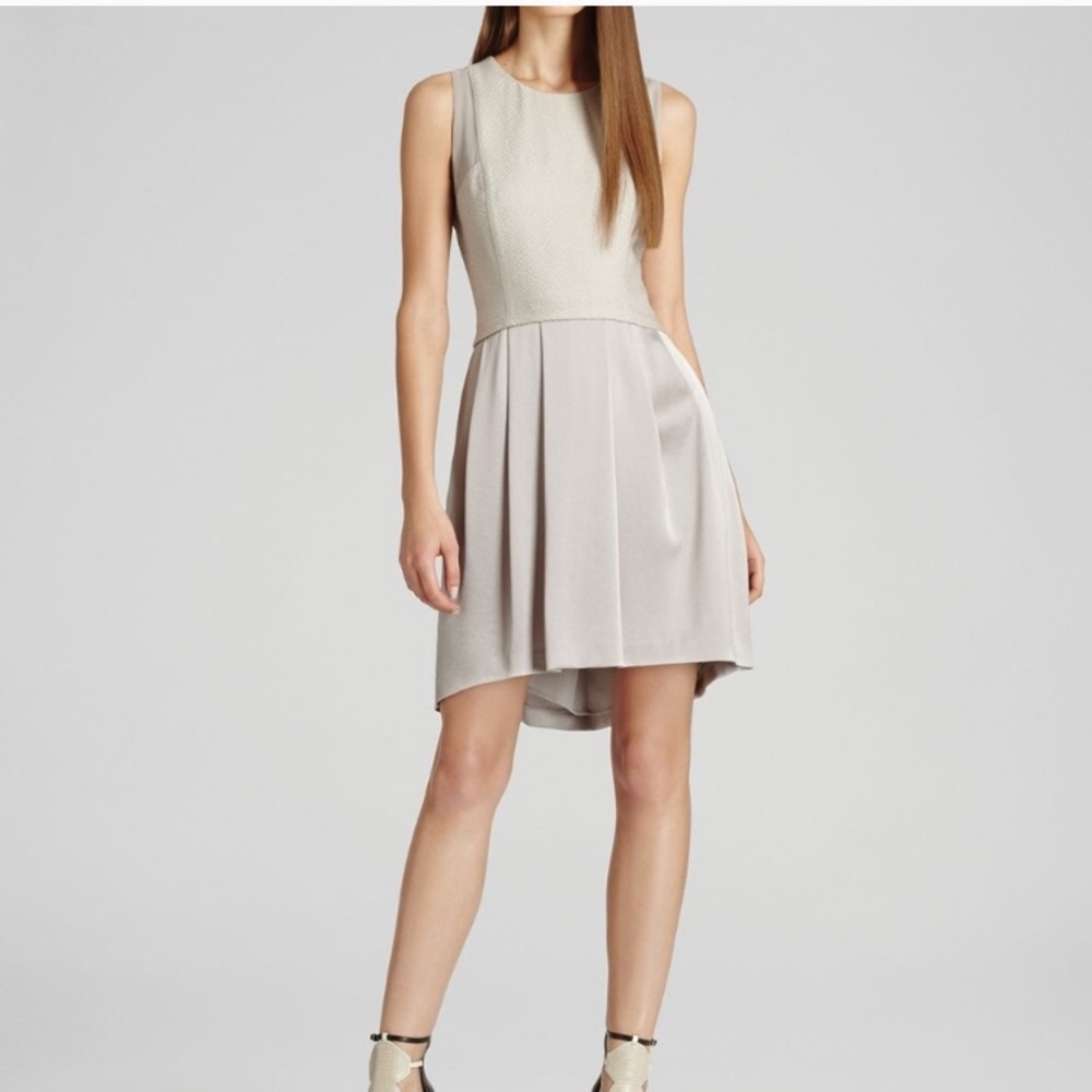 REISS Grey Textured GiGi Dress with POCKETS!!!!!